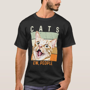 Ew People Vintage Cat T-Shirt