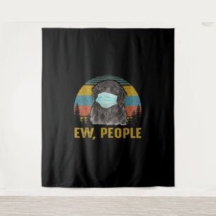 Ew People Vintage   Retro Newfoundland Dog Gift Tapestry