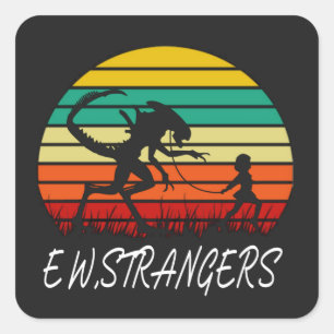 Ew Strangers Square Sticker