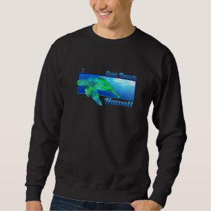 Ewa Beach Hawaii Swimming Honu   Sweatshirt