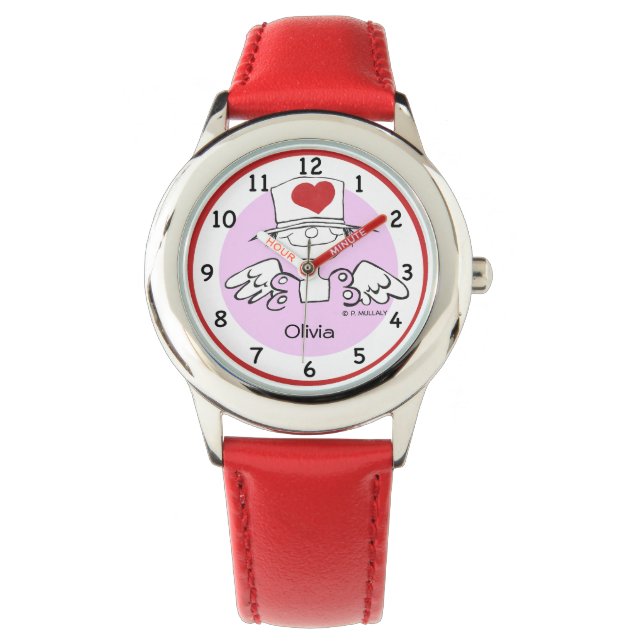 eWatch Customised Heart Fairy Glitter Watch (Front)