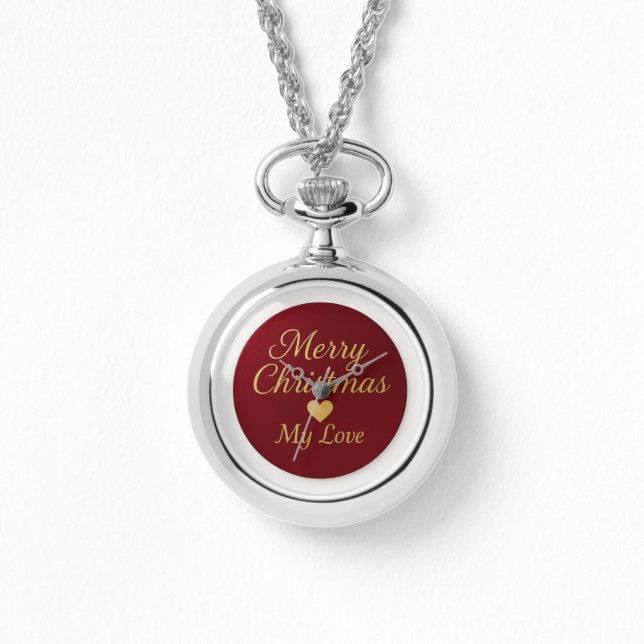 eWatch -Romantic Christmas Necklace Watch (Front)