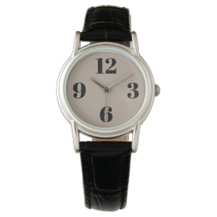eWatch Watch - Beige Background Large numbers