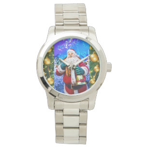 eWatch Watch Red Christmas Santa Claus in winter