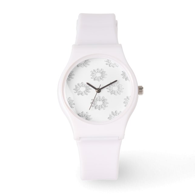 eWatch Watch womens flower  style design (Front)
