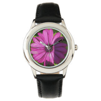 eWatch with purple flower centre Watch