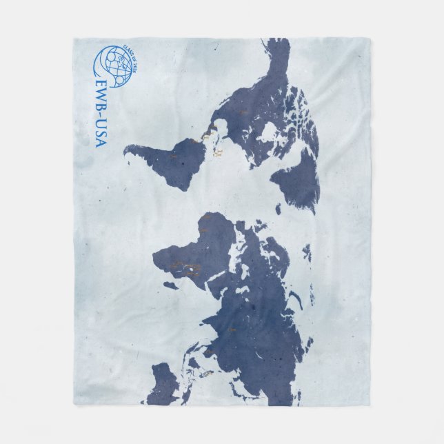 EWB-USA Class of 2026 World Map Blanket  (Front)