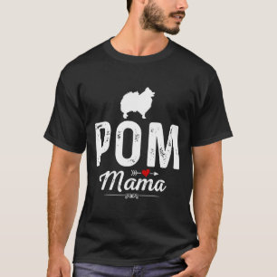 Ewd Pom Dog Mama Funny Pomeranian Spitz Mum T-Shirt