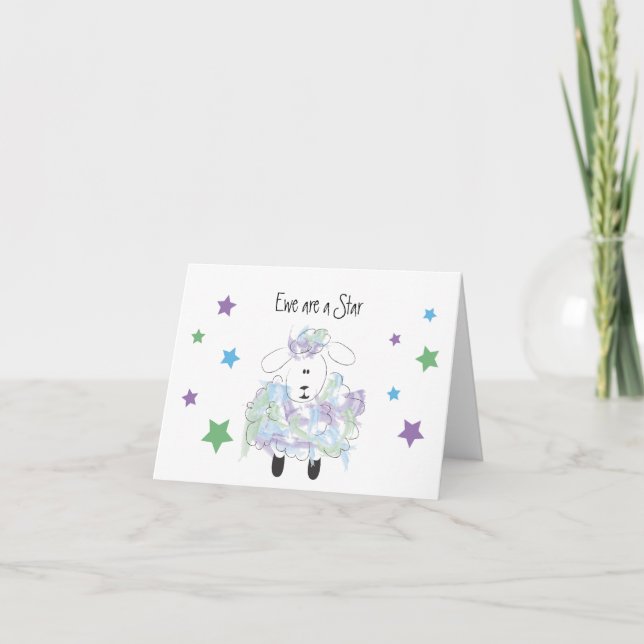 Ewe are a Star - Congratulations Card (Front)