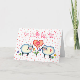 EWE are MY VALENTINE by SHARON SHARPE Holiday Card