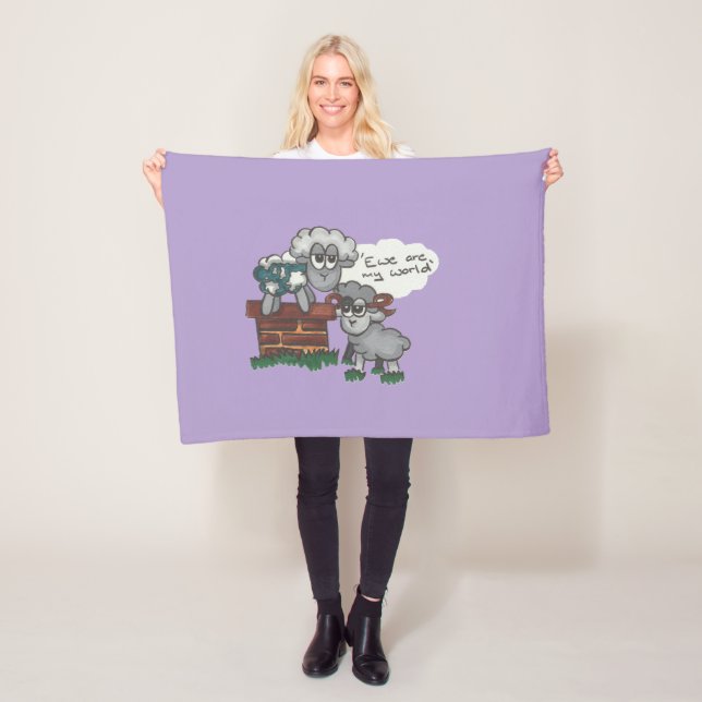 Ewe Are My World Fleece Blanket (In Situ)