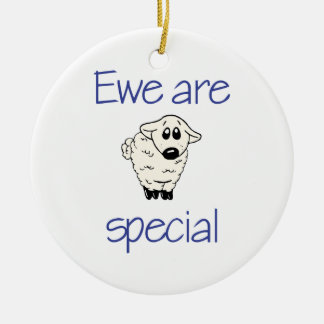 Ewe are special ceramic tree decoration