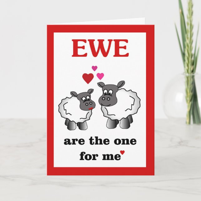 Ewe are the one for me holiday card (Front)