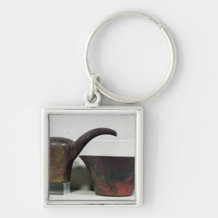 Ewer and basin (copper) key ring