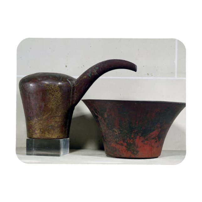 Ewer and basin (copper) magnet (Horizontal)