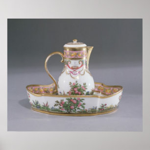 Ewer and basin, made in Paris Poster
