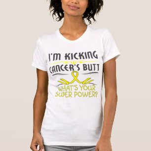 Ewings Sarcoma Kicking Cancer Butt Super Power T-Shirt