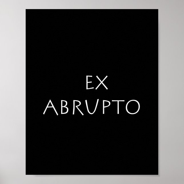 Ex abrupto poster (Front)