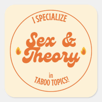 $ex and Theory Square Sticker