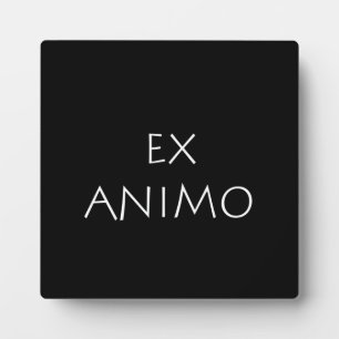 Ex animo plaque