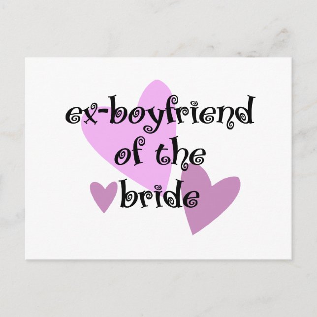 Ex-Boyfriend of the Bride Postcard (Front)
