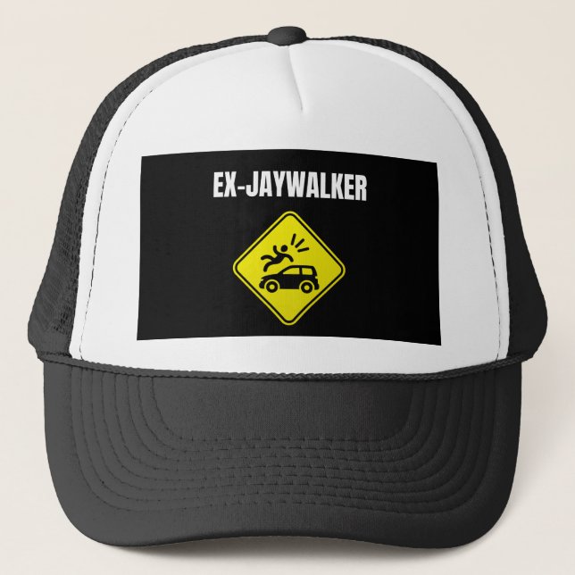 Ex Jaywalker - Alcoholic Clean And Sober Trucker Hat (Front)