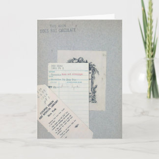 Ex Library Card for Book Lovers