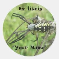 Ex libris Argiope aurantia Stickers