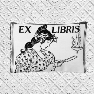 Ex libris art nouveau accessory pouch