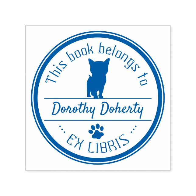 Ex Libris | Cute Cat Self-inking Stamp (Design)