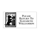 Ex Libris Dog Bookplate Library Book Return