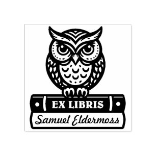 Ex Libris - Guardian of the Books Rubber Stamp