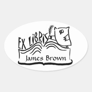 Ex Libris Owl with Book Stickers