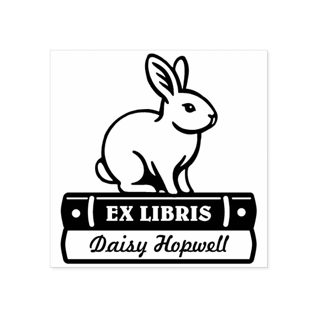 Ex Libris - Rabbit Rubber Stamp (Imprint)