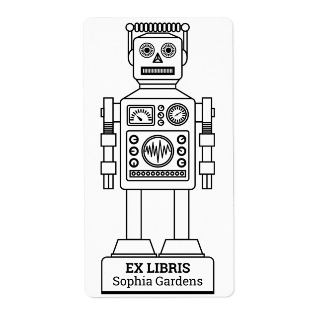 Ex Libris - Robot Librarian v3 (Front)