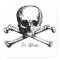 Ex Libris Skull bookplate
