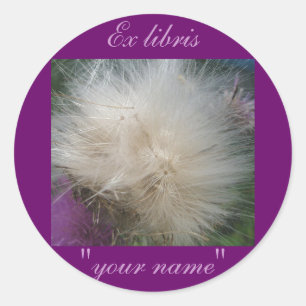 Ex Libris Thistle Seeds Stickers to Customise