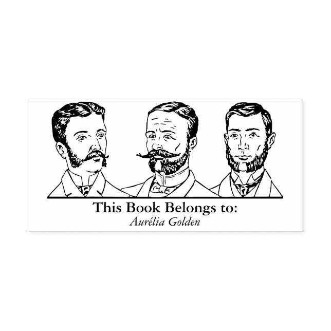 Ex Libris - Three Man v3 Rubber Stamp (Imprint)