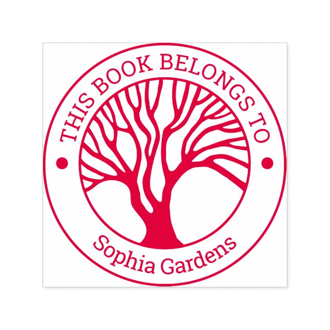 Ex Libris - Tree of Life 02 Self-inking Stamp (Design)