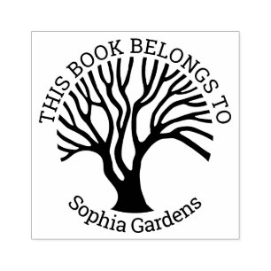 Ex Libris - Tree of Life 02v2 Rubber Stamp