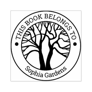 Ex Libris - Tree of Life Rubber Stamp