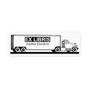Ex Libris - Truck Return Address Label