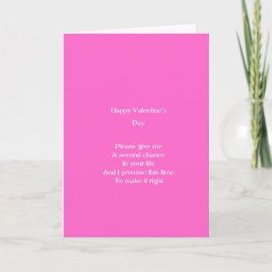 Ex-lover valentine's day holiday card