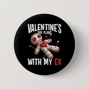 Ex Lover Voodoo Doll Valentines Day Plan Funny Rev 6 Cm Round Badge