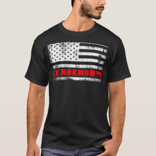 Ex Mormon Tapir Exmo Patriotic Postmormon Anti LDS T-Shirt