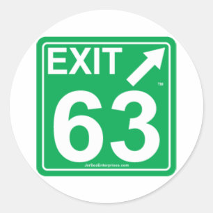 EX-ORG63 CLASSIC ROUND STICKER