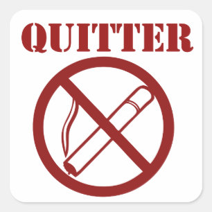 Ex Smoker because Im a QUITTER Square Sticker