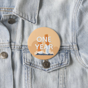 ex smoker quit smoking 7.5 cm round badge