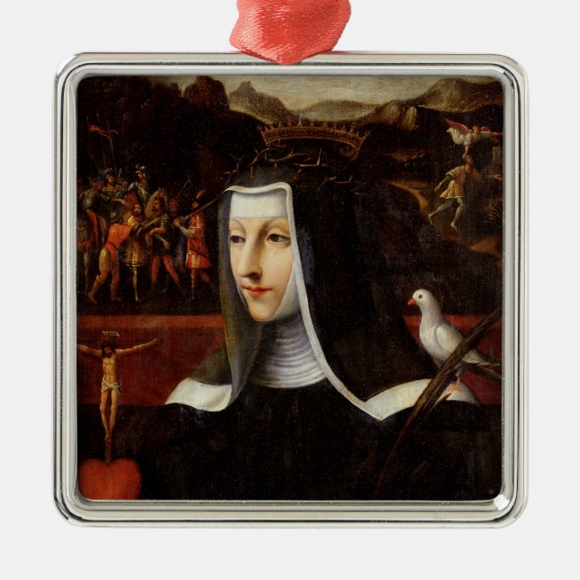 Ex Voto dedicated to St. Catherine of Siena Metal Ornament (Front)