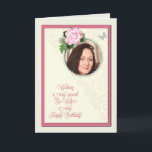 Ex-wife, add a photo,birthday card<br><div class="desc">A beautiful birthday day card that you can make extra special by adding a picture. A pink rose and jeweled frame for you to personalize a card for a ex-wife. A lovely verse inside completes this birthday card for a ex-wife.</div>